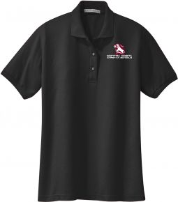 Port Authority Ladies Silk Touch Polo, Black